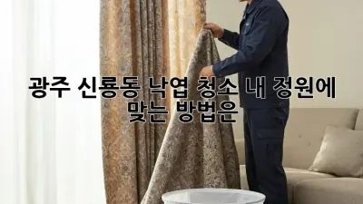 광주 신룡동 낙엽 청소, 내 정원에 맞는 방법은?