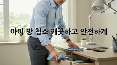 아이 방 청소, 깨끗하고 안전하게!