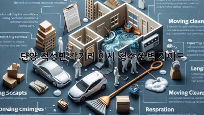 단양 적성면 각기리 이사 청소 완벽 가이드