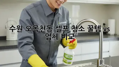 수원 오목천동🏡 셀프 청소? ✨꿀템 vs 업체 비교! 🤔